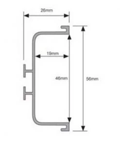 4555 Mardeco Extrusion Kitchen Handles, Handle Extrusions & Cabinet Knobs