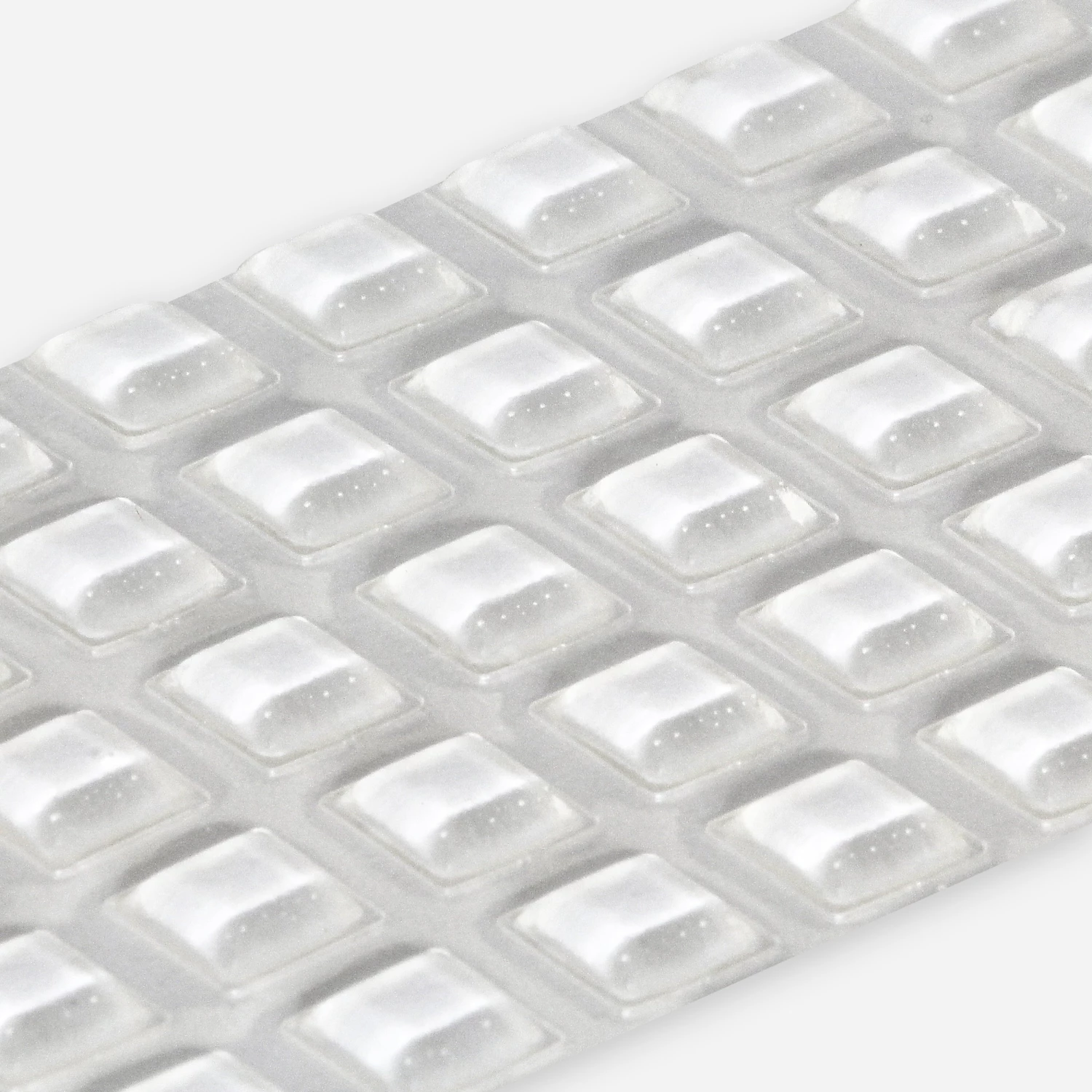 Mardeco BS20 Bumper 10.2mm X 2.5 Mm Square, Clear