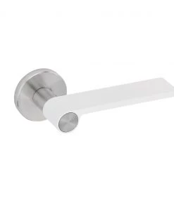 JNF'Outline' Lever Handle On Standard Rose Stainless Steel