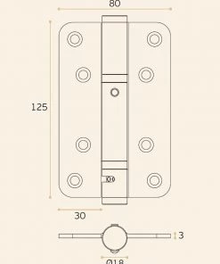 JNF IN.05.040 Spring Hinge Hold Open / Soft Close