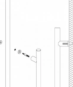 JNF IN.08.ADM.35 Unifix Fittings For Back To Back Handles 35mm