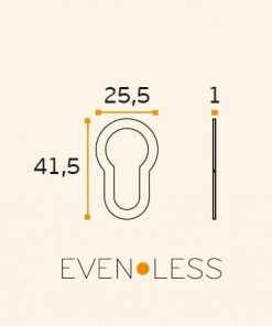 JNF IN.04.RY01S European Cylinder Key Hole EVEN LESS And EVEN LESS 2 Door Handles & Accessories