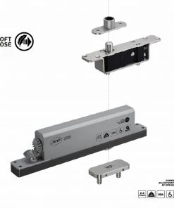 JNF IN.05.214 Hydraulic Pivot Set For Wooden Doors Hinges And Pivots