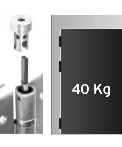 JNF Hinges And Pivots IN.05.646 Spring Hinge With 3 Ball Bearings (78x120x3mm)