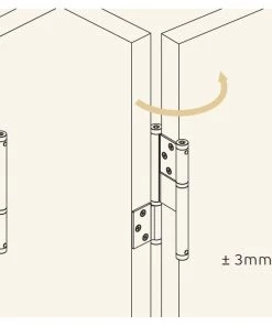 JNF IN.05.660 Double Action Spring Hinge 196 Mm Hinges And Pivots