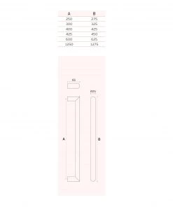 JNF IN.07.204.D.25. Back To Back Pull Handle (Ø25mm)