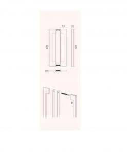 JNF IN.07.432.D Pull Handle SLIM (300mm) Pull Handles