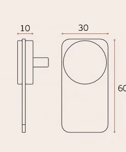 Kitchen Handles, Handle Extrusions & Cabinet Knobs JNF Furniture Knob SKIN - Leather