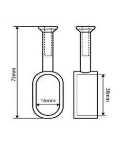 Mardeco Cabinet Hardware & Wardrobe Fittings WF88011 Tube Support-End Bracket