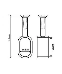 Mardeco Cabinet Hardware & Wardrobe Fittings WF88012 Tube Support- Centre Wide