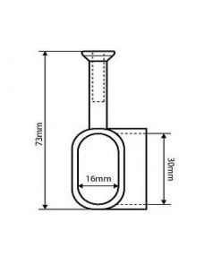 Mardeco WF88013 Tube Support- 90 Degree Cabinet Hardware & Wardrobe Fittings
