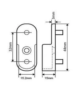 Mardeco WF8809 Tube Support- Dowel- On