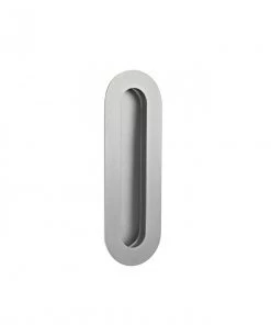 JNF Sliding Door Hardware & Flush Pulls IN.16.231 Oval Concealed Flush Pull (180x60mm)