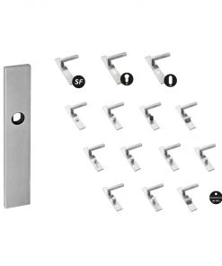 JNF IN.03.008 Plate With Spring For European Cylinder (230x40mm) Door Handles & Accessories